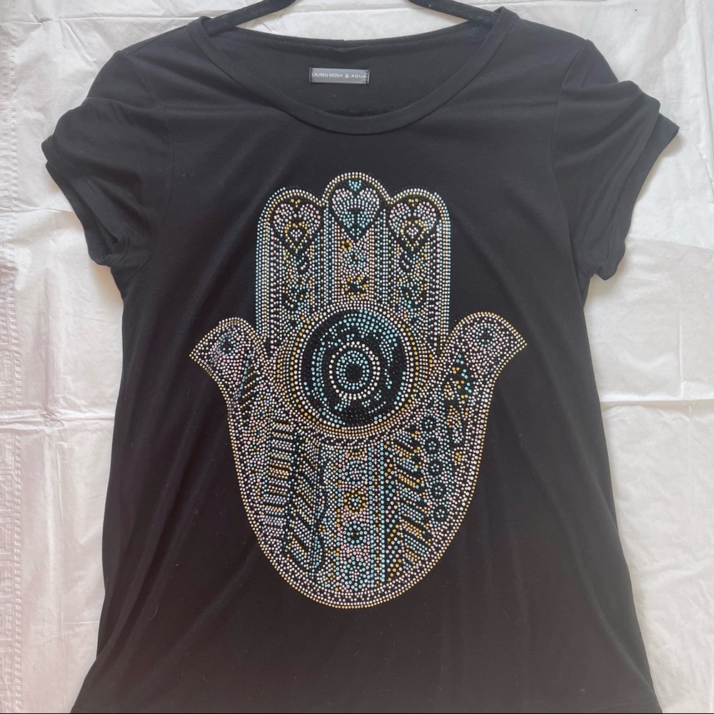 Lauren Moshi | AQUA Hamsa T-shirt
